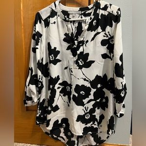Daniel Rainn Koda Split Neck Blouse
